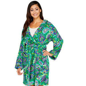 Vera Bradley Hooded Fleece Robe